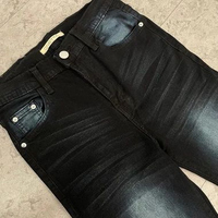 Onetta - ASHLEY - Cutbray Jeans Stretch Wanita Celana Panjang Korea Style BLACK 34