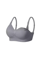 Kiss & Tell Grace Nursing Push Up Bra in Grey Maternity Bra