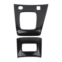 For Nissan NV200 Evalia Carbon Fiber ABS Interior Gear Shift Box Panel Overlay Cover Trim Interior Dashboard Accessories