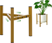 Airpark Plant Stand Indoor Adjustable Metal Modern Plant Stand Heavy Duty Stable Plant Pot Flower Ho