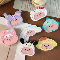 Kẹp Tóc Acrylic, Sanrio Loopy Kawaii, Thiết Kế Hoạt Hình Kuromi, Hello Kitty, Pacha, My Melody, Cinn