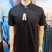 Cardinal Original Kaos Kerah Katun Berkantong Hitam FAPAR180 Polo Pria High Polos