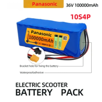 Panasonic 10S4P 36V 100000mAh lithium battery 18650 battery pack 36V 100Ah electric scooter electric bicycle battery 36V