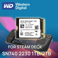 Western Digital WD SN740 2TB 1TB NVMe PCIe 4.0 2230 M.2 SSD for Steam Deck Rog Ally GPD Surface Laptop Tablet Mini PC Computer