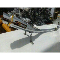 Knalpot Racing Rcb Croum Untuk Motor Kharisma Revo Blade Supra x 125 motorcycle sporty