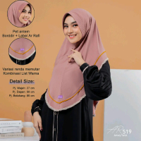 Terbaru Hijab ArRafi AR 519// hijab jilbab kerudung krudung bergo instan wanita remaja dewasa Ar Raf