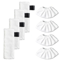 Washable Cloth (4 for Floor Nozzles + 4 for Hand Nozzles) for Karcher EasyFix SC2,SC3,SC4,SC5 Steam Cleaners
