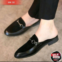 Giày Sục da nam hàng kĩ mác síc đen phối da lộn cân mọi trang phục cho anh em G2 Shoes nhớ đặt lùi l