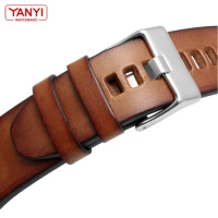 22 24m 26mm men Genuine Leather band for diesel DZ7406 DZ7408 DZ4476 DZ4343 watch strap Brown watchband Retro wristband Bracelet