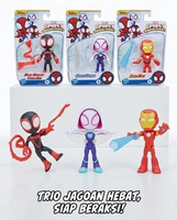 MARVEL SPIDEY AMAZING FRIENDS SINGLE FIGURE ORIGINAL HASBRO IRON MAN SPIDER GHOST MILES MORALES ACTI