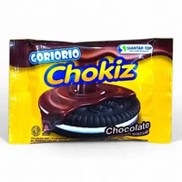 Cemilan Kelas Sultan Ga Bikin Kantong Bolong: GORIORIO CHOKIZ 10 x 9 Gram Biskuit Coklat Dengan Krim
