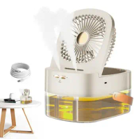 Mister Fan Spraying Water Misting Fan For Table USB Desktop Electric Spray Water Fan For Table Home Travel Use