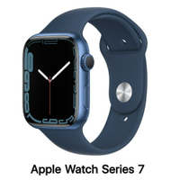 Apple Watch S7(GPS)藍色鋁金屬錶殼配藍色運動錶帶 45mm   商品未拆未使用可以7天內申請退貨,如果拆封使用只能走維修保固,您可以再下單唷