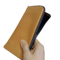 FSSOBOTLUN, For Samsung Galaxy S23 Ultra 6.7“ Zipper Pouch Bag Pocket PU Leather Phone Case For Galaxy S23+