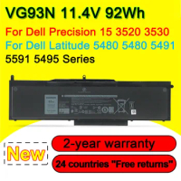 VG93N Laptop Battery For DELL Precision 15 3520 3530 M3520 M3530 Latitude 5480 5490 5580 5491 5591 5495 Series 11.4V 92Wh