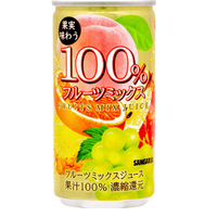 日本SANGARIA 山加利100%果汁  葡萄汁 什錦  綜合果汁  190ML