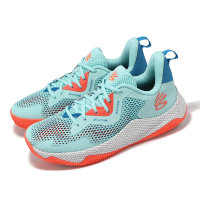 UNDER ARMOUR 籃球鞋 Curry HOVR Splash 3 男鞋 藍 Neo Turquoise Beta UA(3026899300)