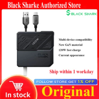 100% Original Black Shark 120W Fast Charger GaN Tech PD Fast Charger Quick Charging Adapter Type C Cable for Blackshark Nubia