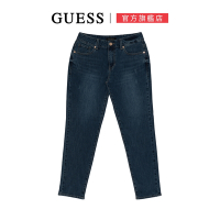 【GUESS】簡約刷色牛仔褲-藍