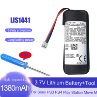 3.7V 1380mAh LIS1441 LIP1450 Lithium Rechargeable Battery For Sony PS3 PS4 Play Station Move Motion Controller Right Hand+Tool