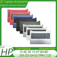 New US Keyboard For HP pavilion 15-AC AF 15-AY 15-BA 15-BD 250 255 G4 G5 TPN-C125 Laptop Plamrest Upper Cover with Keyboard