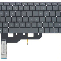 LARHON New Gray US English White Backlit Keyboard For MSI GE66 Raider GE66-12U GP66 Leopard GP66-12U