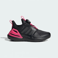 【adidas 愛迪達】運動鞋 童鞋 中童 兒童 旋鈕式鞋帶 RapidaSport BOA K 黑 IF0370