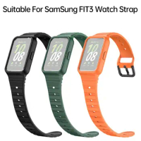 For Samsung Galaxy Fit 3 Smart Watch Bracelet Replacement Integrated Band Accessories Bands Wrist Sport Belt Silicone Watch H2W0