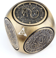 Haxtec Spinner Dice 7-in-1 Metal DND Dice Set Unique Dice Spinner Goblins Metal D&D Die for Dungeons