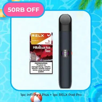 Special Bundle RELX Infinity 2 Plus Device - Black Sapphire Hibiscus Ice Tea