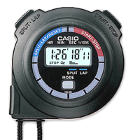 CASIO 單組記憶10HR計時秒錶(HS-3V-1R)-黑
