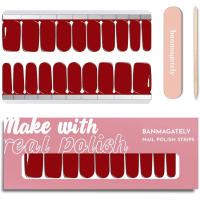 Nail Polish Strips, 20Pcs Salon Quality Gel Nail Stickers, Easy Long Lasting Wraps for Short Nails n
