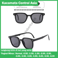 Kacamata Hitam Minus -1,-2,-3,-4,-5,-6 Fashion Korea Retro Anti Blue Light anti Radiasi Model untuk 