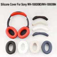 1Pair Replacement Silicone Ear Pads Cushion Cover For Sony WH-1000XM3 4 Headphone Headset EarPads Earmuff Protective Case Sleeve