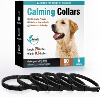 Calming Collar for Dogs 6 Packs Dog Calming Pheromones Collar Separation Anxiety and Stress Relief A