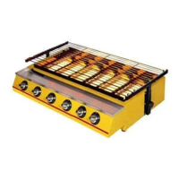 Roaster 6 Tungku Pemanggang Sosis 6 Tungku Kompor Panggang