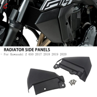 摩托車配件散熱器蓋側板兩側護罩適用於川崎 Z650 Z 650 2017 2018 2019 2020 2021