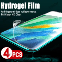 4pcs Water Gel Hydrogel Film For Samsung Galaxy S21 S22 Ultra S20 FE Plus 5G 4G For Samsung S 20 22 21 22Ultra Screen Protector