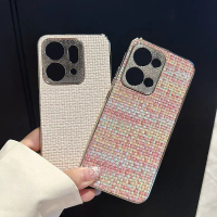 เคสโทรศัพท์สำหรับ OPPO Reno 14 13 5G เคส OPPO Reno 14 Pro 5G เคสกันกระแทก เคสโทรศัพท์หนังถักสีสันสดใ