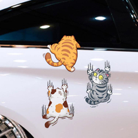 汽車貼紙可愛貓咪裝飾貼電車車身貼防水防曬劃痕遮擋 幸福驛站