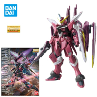 Bandai MG 1/100 ZGMF-X09A Justice Gundam Action Figure Z.A.F.T. Mobile Suit Assembly Model Toys Gifts