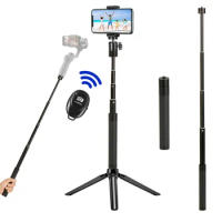 Extension Monopod Rod Pole Selfie Stick Tripod For Dji Om 5 Osmo Mobile 5 4 Gimbal Camera FeiYu Zhiyun Smooth Moza Accessories