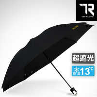 【TDN】降溫黑膠反向折傘 抗UV秒收傘晴雨傘自動收傘B7488_紳士黑