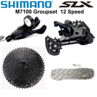 SHIMANO SLX M7100 1x12 Speed Derailleur Groupset MTB Mountain Bike M7100 Shift Lever Rear Derailleur Sunshine Cassette 50T 52T