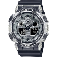 CASIO 卡西歐 G-SHOCK 透明迷彩 雙顯手錶 送禮推薦 GA-100SKC-1A