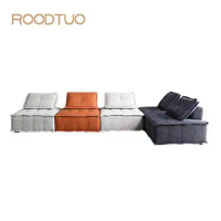 Roootuo Colorful Sofa Combination For Hallway Living Room Upholstery Fabric Furniture Итальянская Мебель Nordic Modern Couch