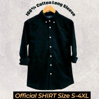 [Ready Stock] KEMEJA Long Sleeve Shirt Oxford Quality 100% Cotton Ready Stock Size S-4XL