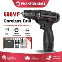 New Arrivals Cordless Drill Driver Kit Electric Screwdriver Drill 698VF Rechargeable Battery High Po