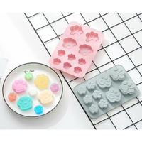 【嚴選&amp;現貨】 6猫爪4狗爪 矽膠模 蛋糕矽膠模 巧克力模 餅乾模 果凍模 手工皂模 小蛋糕模 烘焙工具
