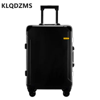 KLQDZMS Fashion 20"22"24"26 Inch Large-Capacity Luggage Multi-Function Charging Thickened Trolley Case Unisex Cabin Suitcase